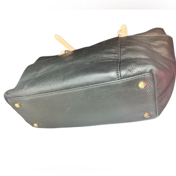 Michael Kors Black Leather Tote Bag - Picture 8 of 13